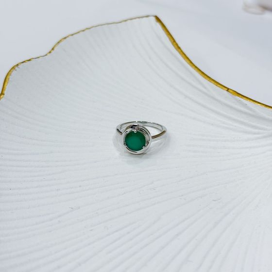 Срібна каблучка з агатом 1.8ct