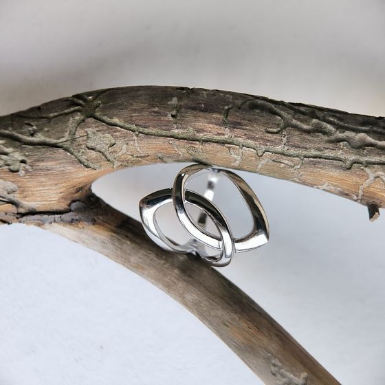 Silver ring without stones