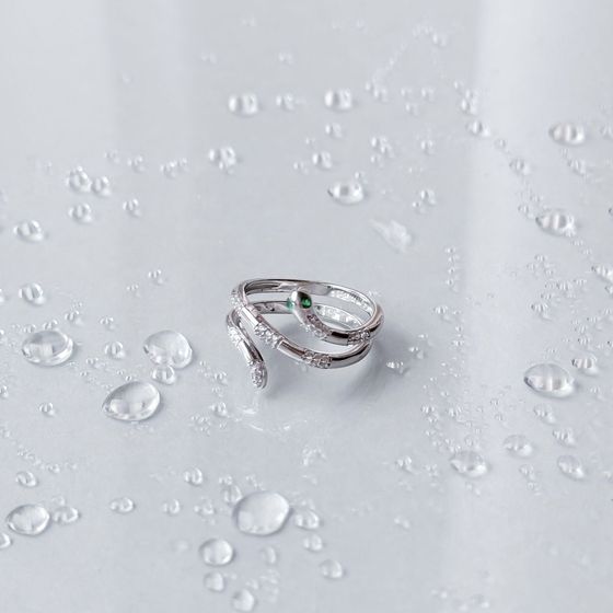 Silver Ring with Fianites