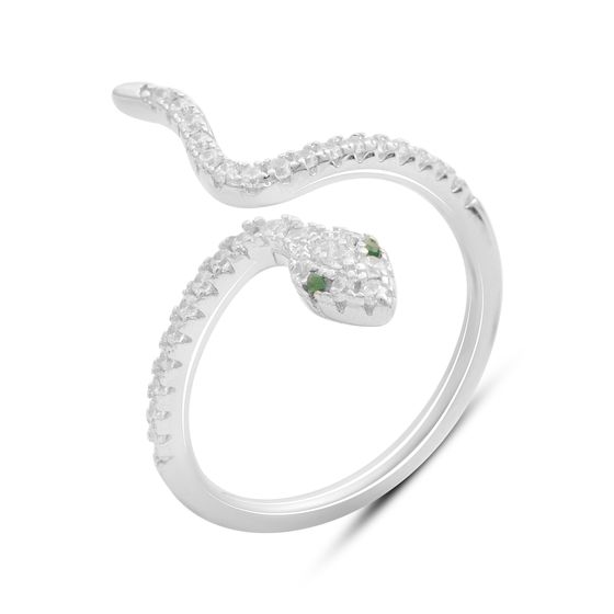 Silver Ring with Fianites