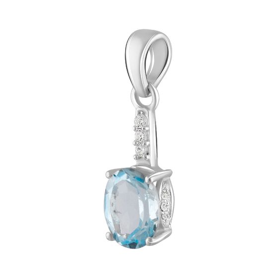 Серебряная подвеска с топазом 2.325ct