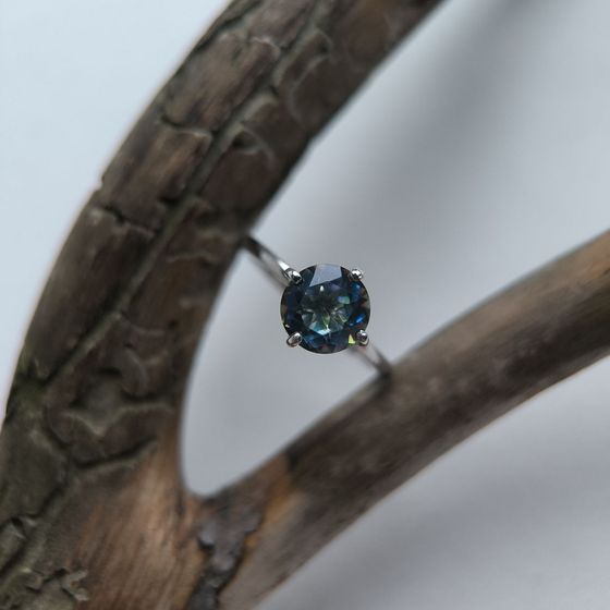 Срібна каблучка з містик топазом 1.95ct