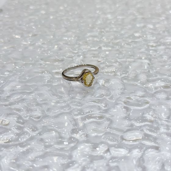 Срібна каблучка з цитрином nano 0.958ct