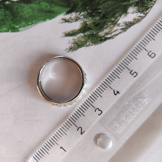 Срібна каблучка з фіанітами 0.3ct