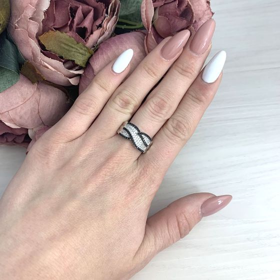 Silver Ring with Fianites