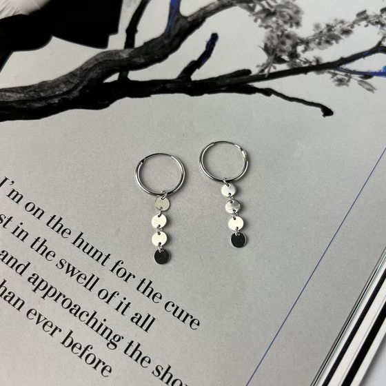 Срібні сережки без каменів