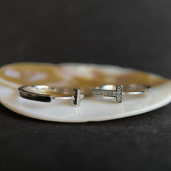 Silver Earrings with Fianites