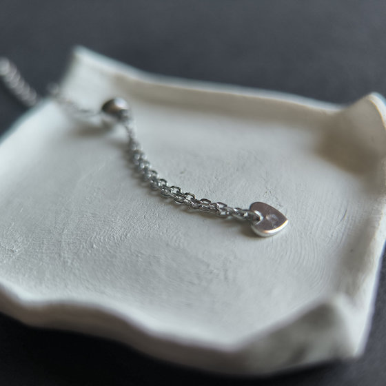 Silver bracelet without stones