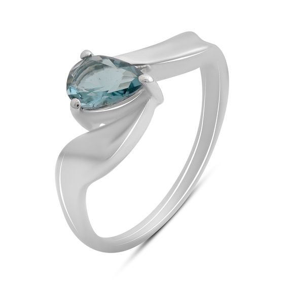 Серебряное кольцо с топазом Лондон Блю 0.513ct