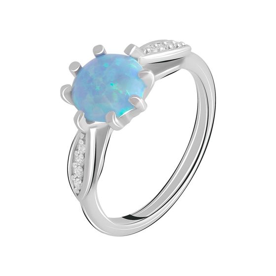 Срібна каблучка з опалом 0.896ct