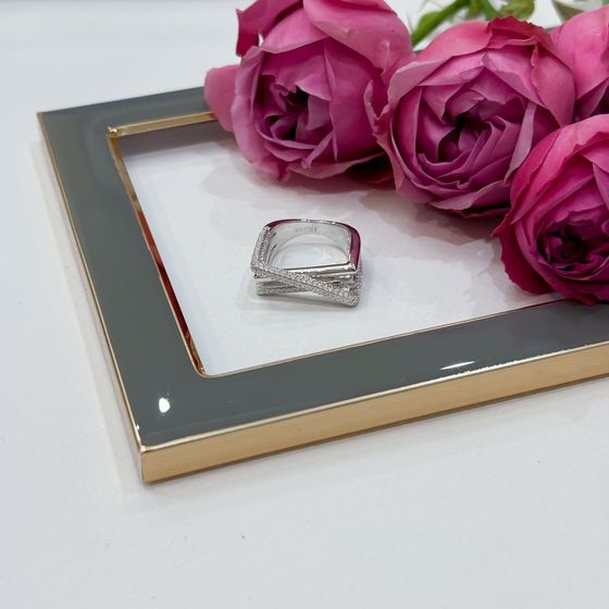 Silver Ring with Fianites