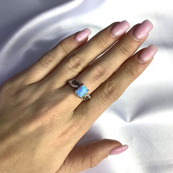 Срібна каблучка з опалом 0.951ct