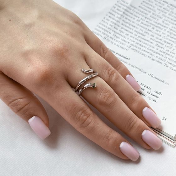 Silver Ring with Fianites