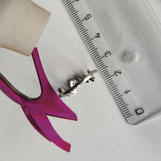 Silver ring with cubic zirconia