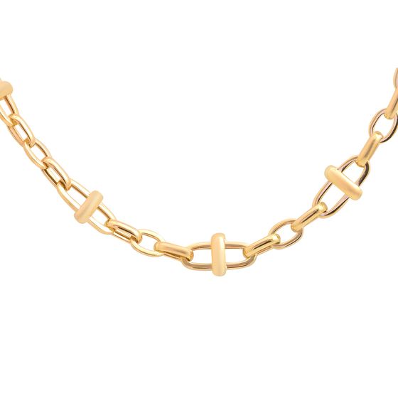 Silver necklace without stones