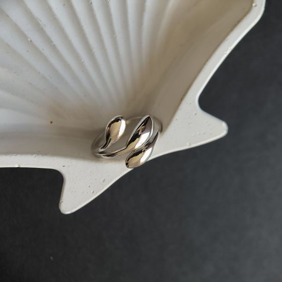 Silver ring without stones