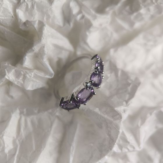 Серебряное кольцо с аметистом 2.038ct