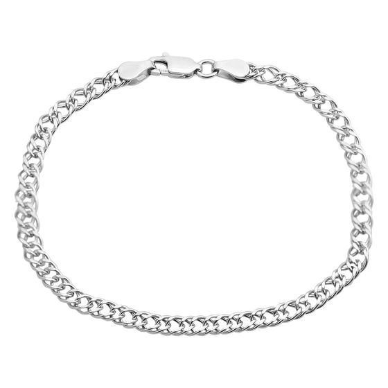 Silver bracelet without stones