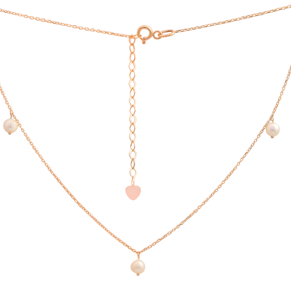 Серебряное колье с жемчугом