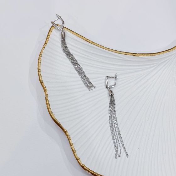 Срібні сережки без каменів