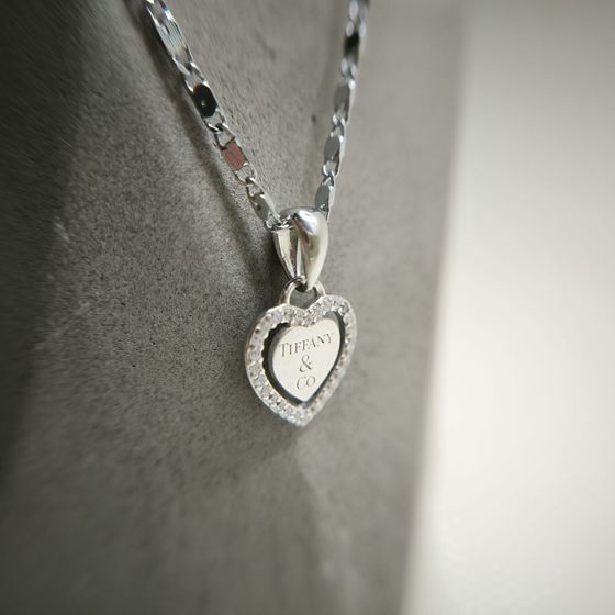 Срібна підвіска з фіанітами