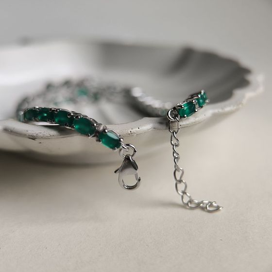 Срібний браслет з агатом 7.385ct