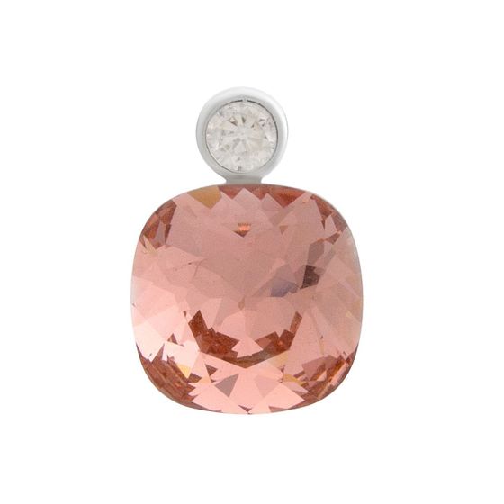 Срібна підвіска з фіанітами