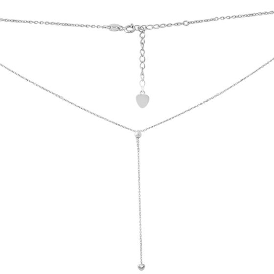 Silver necklace without stones