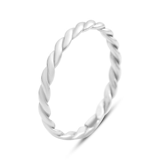 Silver ring without stones