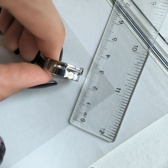 Silver Ring with Fianites