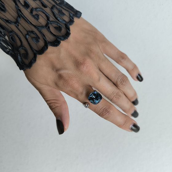 Silver Ring with Fianites