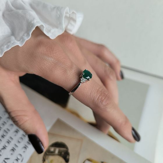 Срібна каблучка з агатом 1.332ct