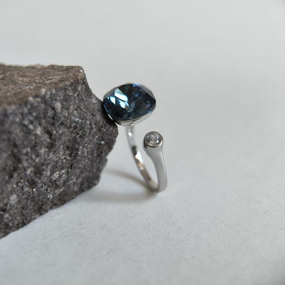 Silver Ring with Fianites