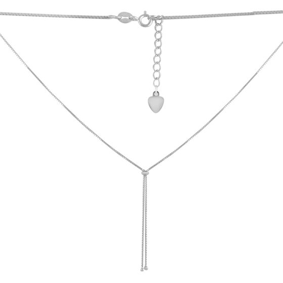 Silver necklace without stones