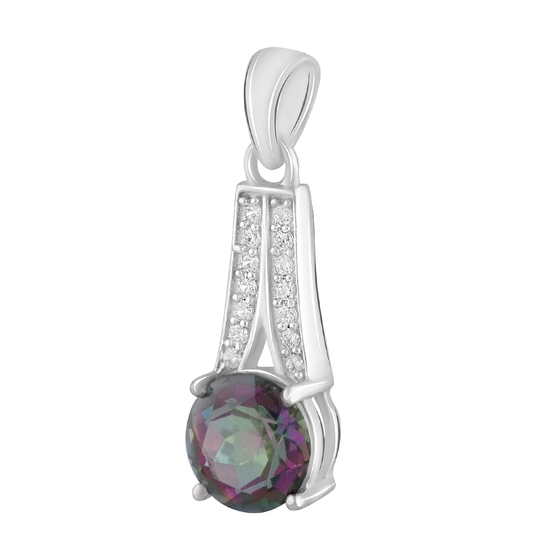 Silver pendant with mystic topaz 1.8ct