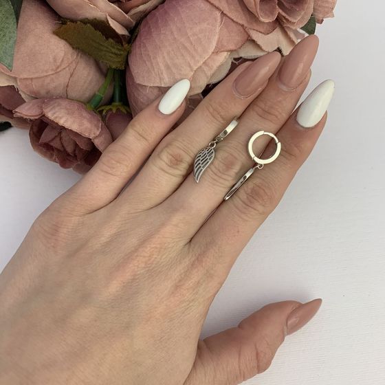 Срібні сережки без каменів