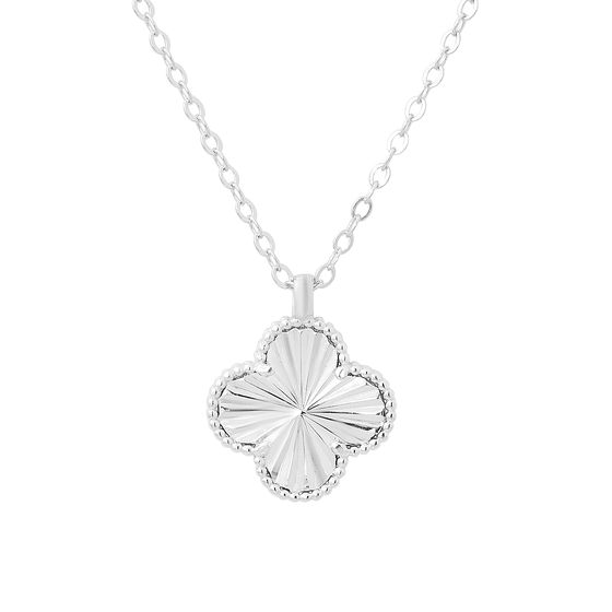 Silver necklace without stones