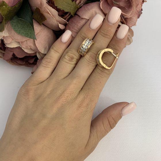 Золотые серьги без камней