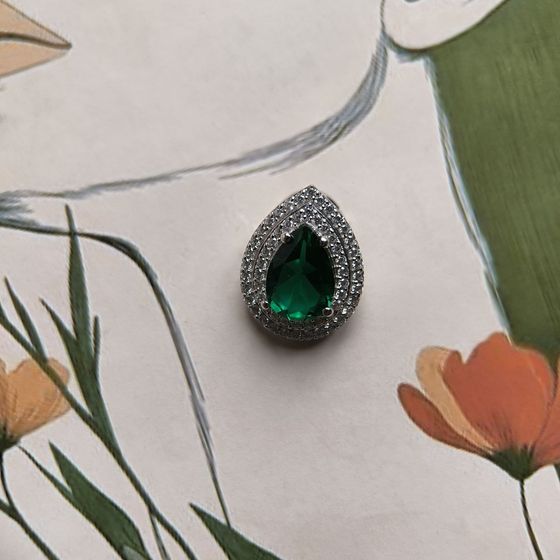 Срібна підвіска зі смарагдом nano 2.238ct