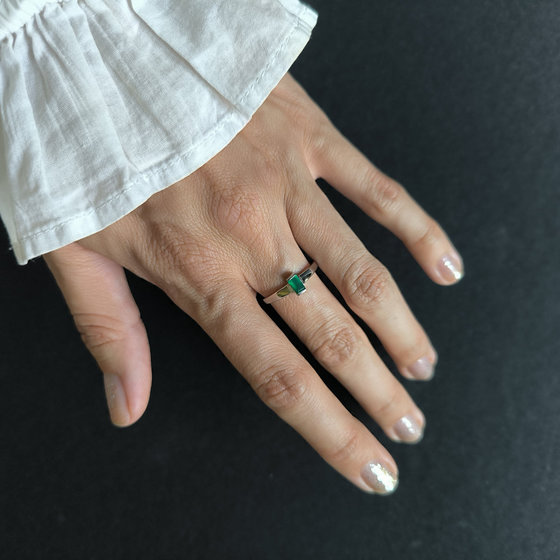 Серебряное кольцо с агатом 0.263ct