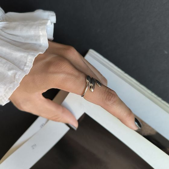 Silver ring without stones