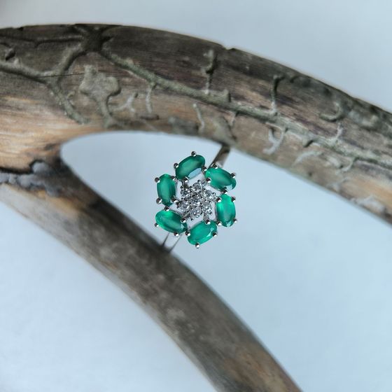 Срібна каблучка з агатом 0.713ct