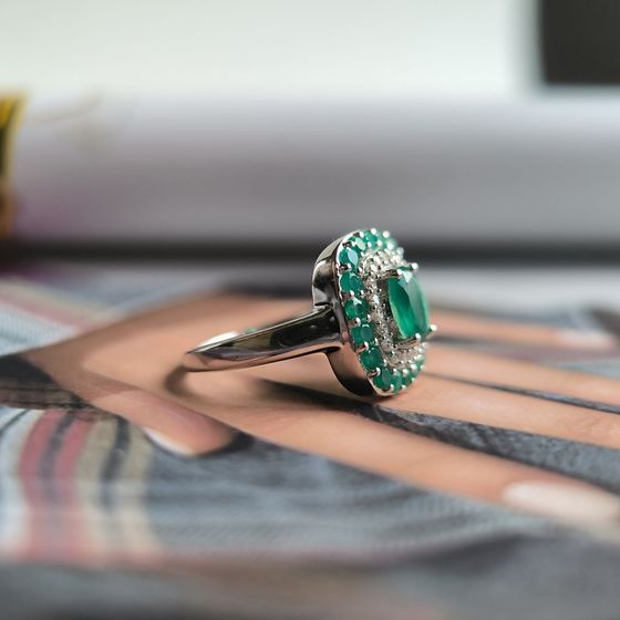 Срібна каблучка з агатом 1.542ct