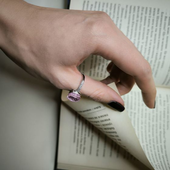 Silver Ring with Fianites