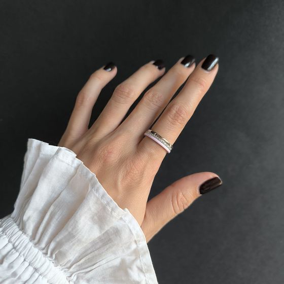 Серебряное кольцо с керамикой