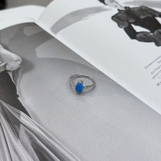 Срібна каблучка з опалом 0.467ct