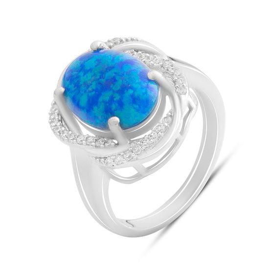 Sterling silver ring with opal 2.813ct
