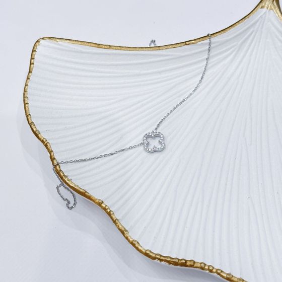 Серебряное колье с фианитами