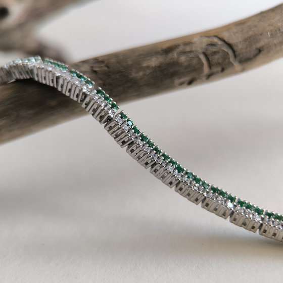 Серебряный браслет с агатом 3.918ct