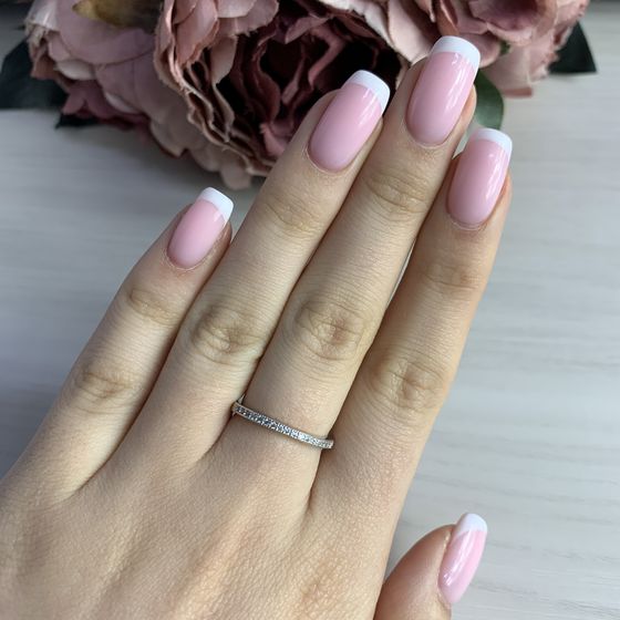 Silver Ring with Fianites